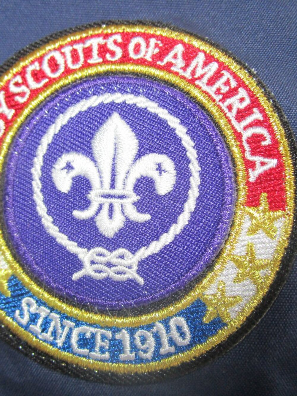 Boy Scouts of America Youth Uniform Shirt – Blue, Size M, Council Patches,